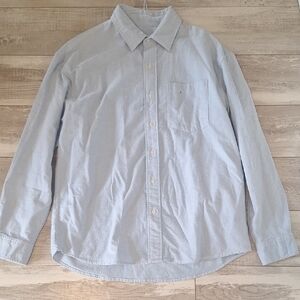 American Eagle Outfitters Light Blue Casual Shirt Size Medium